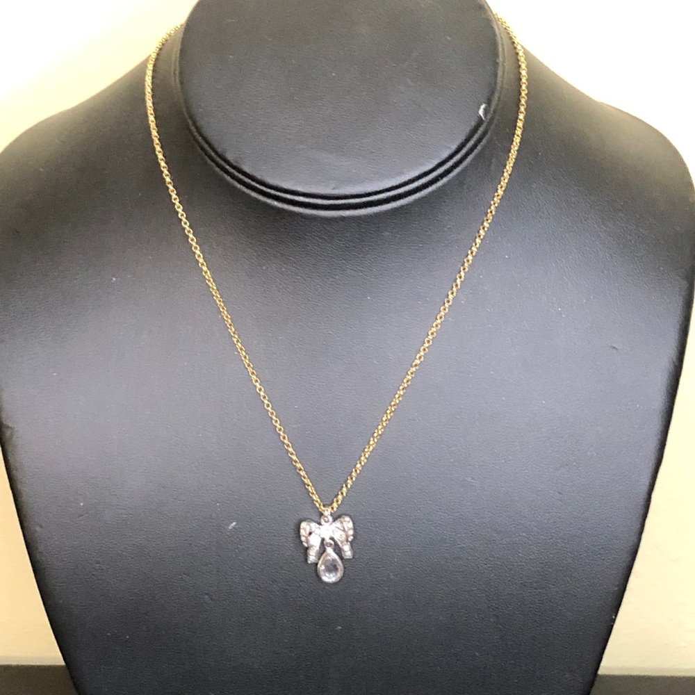 Juicy Couture Bow Gold Silver Necklace